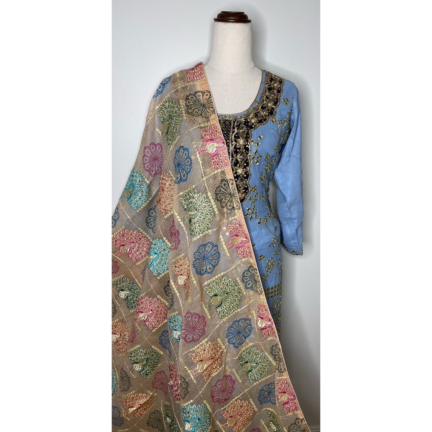 Rahmat Dupatta (peach)