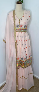 A Beautiful frock style Sharara suit  (Older kids)