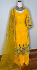 Straight Sharara frock style suit