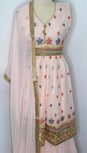 A Beautiful frock style Sharara suit