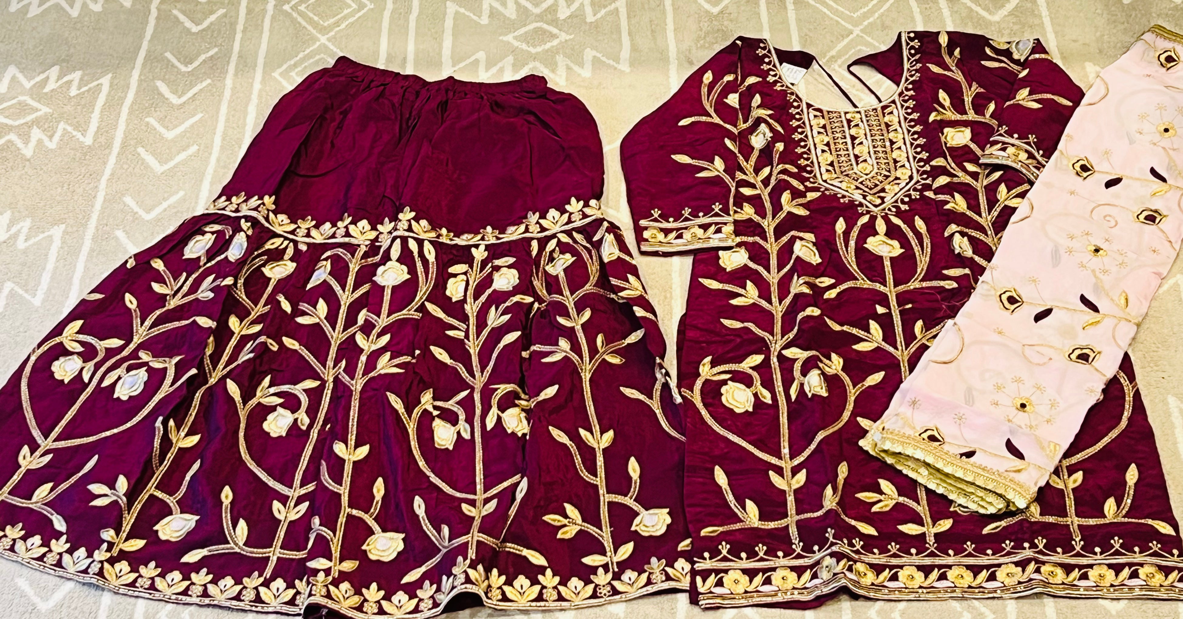 Rani Gharara Suit