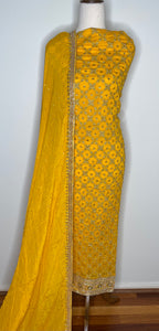 Jinaat unstitched suit (yellow)